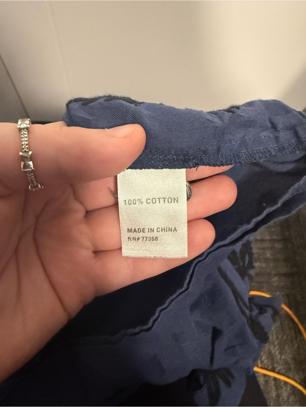 Madewell Blue Floral Embroidered Short Sleeve Top - Picture 5 of 5